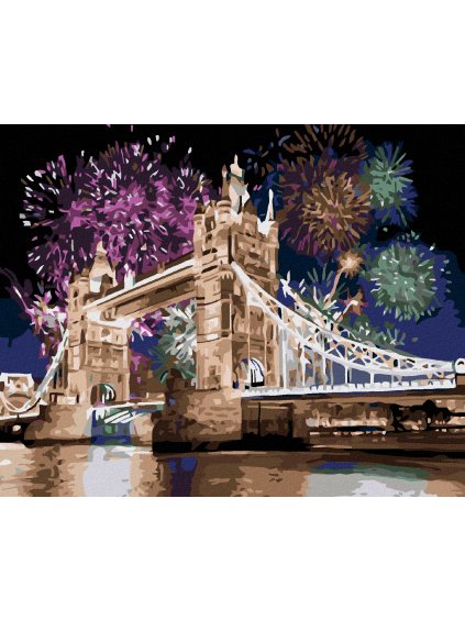 Diamantové maľovanie - TOWER BRIDGE (Rámovanie bez rámu a bez vypnutia plátna, Rozmer 40x50 cm)