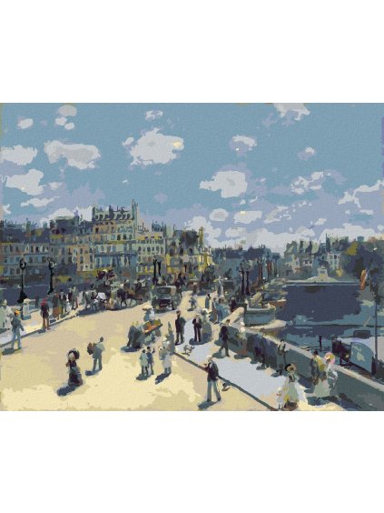 Diamantové maľovanie - PONT-NEUF (PIERRE-AUGUSTE RENOIR) (Rámovanie bez rámu a bez vypnutia plátna, Rozmer 40x50 cm)