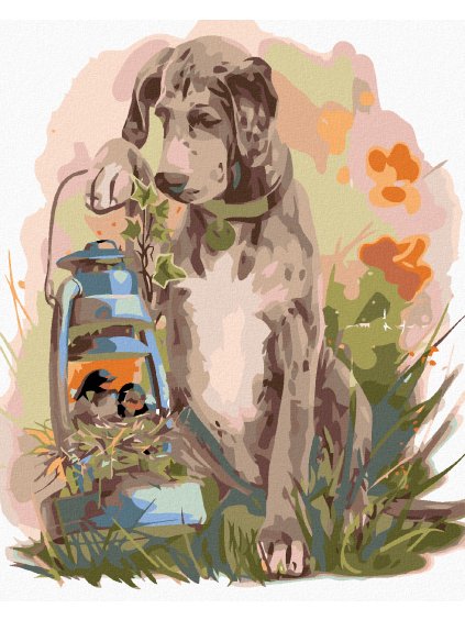 Diamantové maľovanie - STAVAČ S VTÁČIKMI (Rámovanie bez rámu a bez vypnutia plátna, Rozmer 40x50 cm)