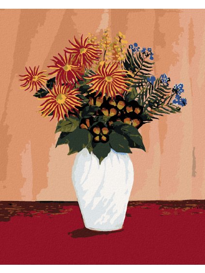 Diamantové maľovanie - KYTICE KVETÍN (HENRI ROUSSEAU) (Rámovanie bez rámu a bez vypnutia plátna, Rozmer 40x50 cm)