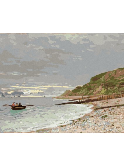 Diamantové maľovanie - LA POINTE DE LA HÈVE, SAINTE-ADRESSE (CLAUDE MONET) (Rámovanie bez rámu a bez vypnutia plátna, Rozmer 40x50 cm)
