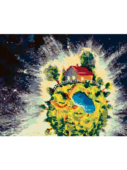 Diamantové maľovanie - Maľovanie podľa čísel (Rámovanie bez rámu a bez vypnutia plátna, Rozmer 40x50 cm)