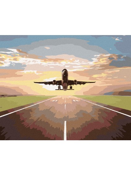 Diamantové maľovanie - LETÍME (Rámovanie bez rámu a bez vypnutia plátna, Rozmer 40x50 cm)