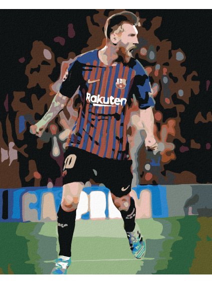 Diamantové maľovanie - LIONEL MESSI (Rámovanie bez rámu a bez vypnutia plátna, Rozmer 40x50 cm)