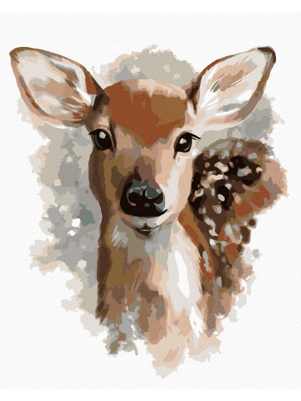 Diamantové maľovanie - SRNČEK (Rámovanie bez rámu a bez vypnutia plátna, Rozmer 40x50 cm)