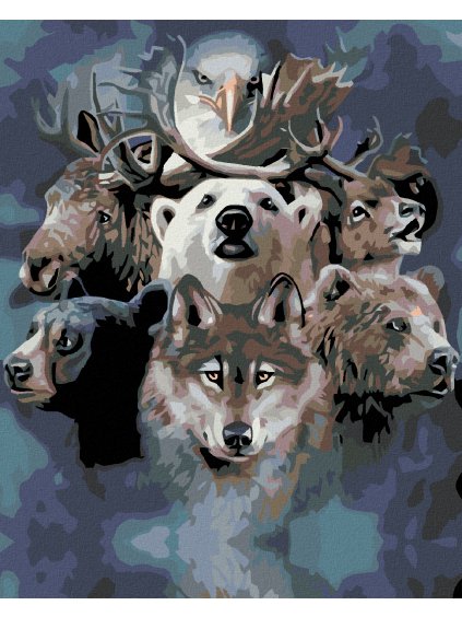 Diamantové maľovanie - DIVOČINA (Rámovanie bez rámu a bez vypnutia plátna, Rozmer 40x50 cm)