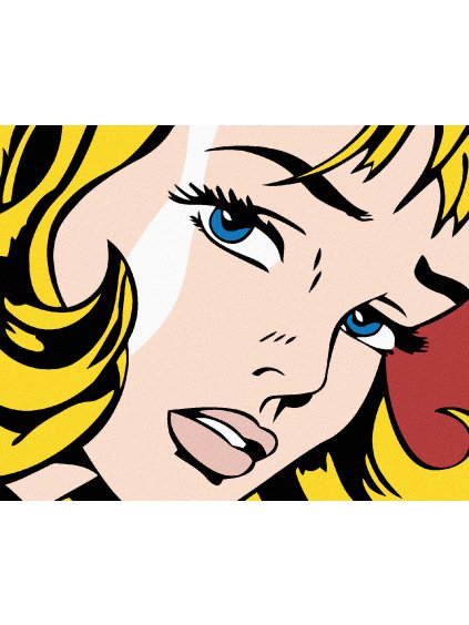 Diamantové maľovanie - GIRL (Rámovanie bez rámu a bez vypnutia plátna, Rozmer 40x50 cm)