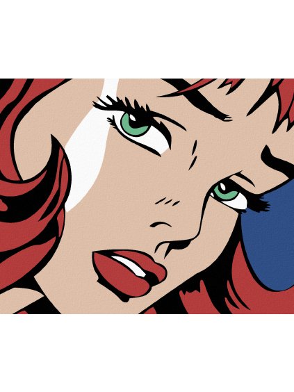 Diamantové maľovanie - GIRL II (Rámovanie bez rámu a bez vypnutia plátna, Rozmer 40x50 cm)