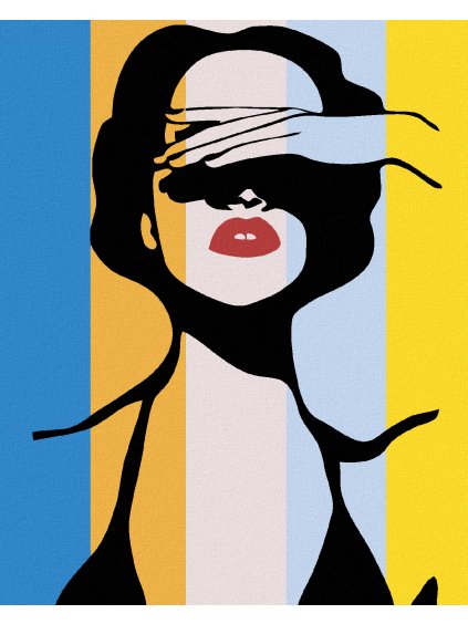 Diamantové maľovanie - VYZERAJÚCA DÁMA (Rámovanie bez rámu a bez vypnutia plátna, Rozmer 40x50 cm)