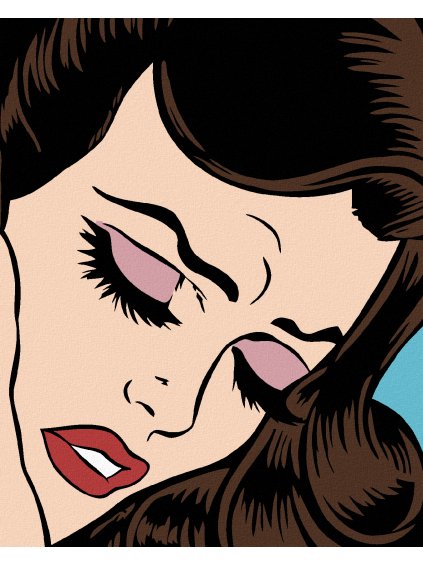 Diamantové maľovanie - SMUTNÁ (Rámovanie bez rámu a bez vypnutia plátna, Rozmer 40x50 cm)