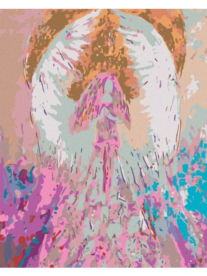 Diamantové maľovanie - ANJELI OD LENKY - CONFIDENCE ANGEL (Rámovanie bez rámu a bez vypnutia plátna, Rozmer 40x50 cm)