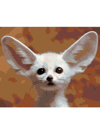 Diamantové maľovanie - LÍŠTIČKA FENKA (Rámovanie bez rámu a bez vypnutia plátna, Rozmer 40x50 cm)