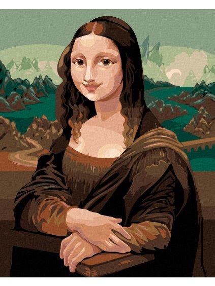 Diamantové maľovanie - ROZPRÁVKOVÁ MONA LISA - INŠPIRÁCIA DAVINCI (Rámovanie bez rámu a bez vypnutia plátna, Rozmer 40x50 cm)