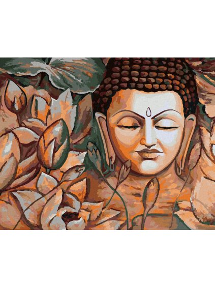 Diamantové maľovanie - SPIRITUÁLNY BUDDHA (Rámovanie bez rámu a bez vypnutia plátna, Rozmer 40x50 cm)