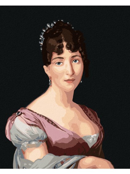 Diamantové maľovanie - HORTENSE DE BEAUHARNAIS (A. L. G. TRIOSON) (Rámovanie bez rámu a bez vypnutia plátna, Rozmer 40x50 cm)