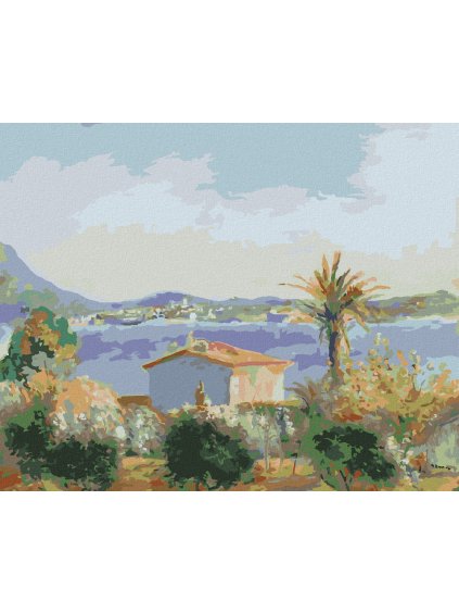 Diamantové maľovanie - TAMARIS FRANCÚZSKO (PIERRE-AUGUSTE RENOIR) (Rámovanie bez rámu a bez vypnutia plátna, Rozmer 40x50 cm)