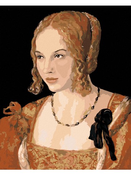 Diamantové maľovanie - PORTRÉT MLADEJ BENÁTSKEJ ŽENY (ALBRECHT DÜRER) (Rámovanie bez rámu a bez vypnutia plátna, Rozmer 40x50 cm)