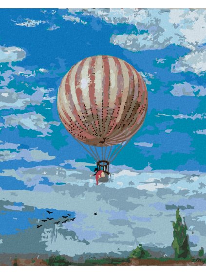 Diamantové maľovanie - BALÓN (PÁL SZINYEI MERSE) (Rámovanie bez rámu a bez vypnutia plátna, Rozmer 40x50 cm)