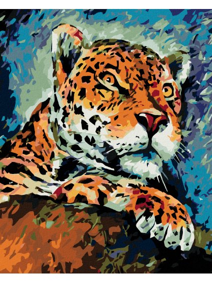 Diamantové maľovanie - STRIEHNUCI GEPARD (Rámovanie bez rámu a bez vypnutia plátna, Rozmer 40x50 cm)