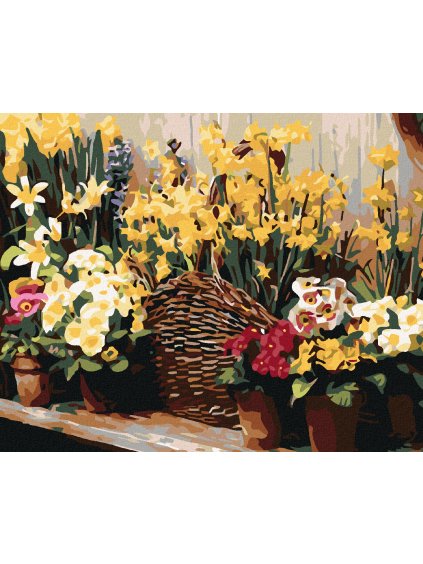 Diamantové maľovanie - VEĽA KVETOV (Rámovanie bez rámu a bez vypnutia plátna, Rozmer 40x50 cm)