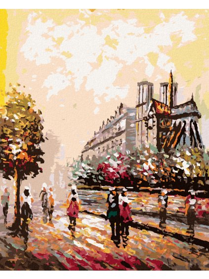 Diamantové maľovanie - PREKRÁSNY PARÍŽ (Rámovanie bez rámu a bez vypnutia plátna, Rozmer 40x50 cm)