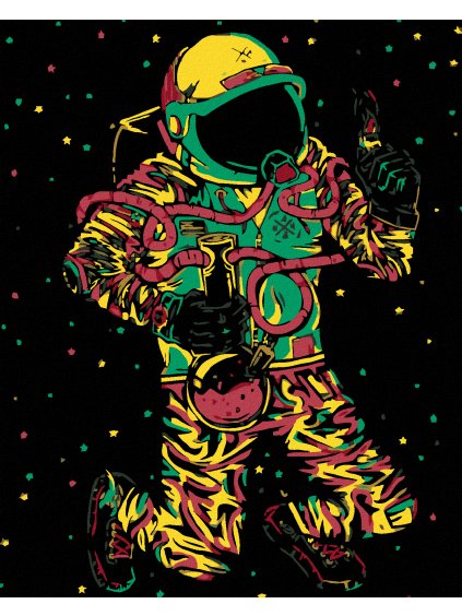 Diamantové maľovanie - CESTA KU HVIEZDAM (Rámovanie bez rámu a bez vypnutia plátna, Rozmer 40x50 cm)