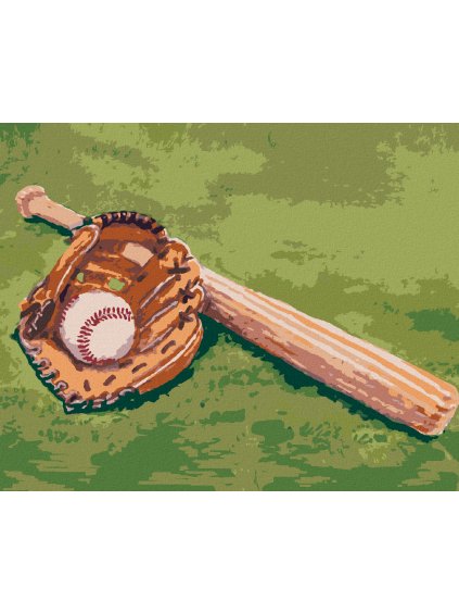 Diamantové maľovanie - BASEBALL (Rámovanie bez rámu a bez vypnutia plátna, Rozmer 40x50 cm)