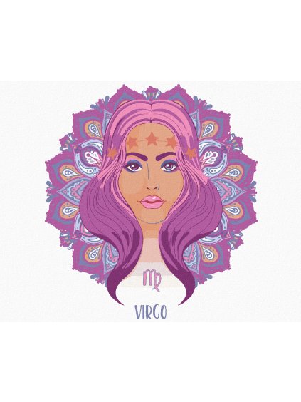 Diamantové maľovanie - ŽENA PANNA (Rámovanie bez rámu a bez vypnutia plátna, Rozmer 40x50 cm)