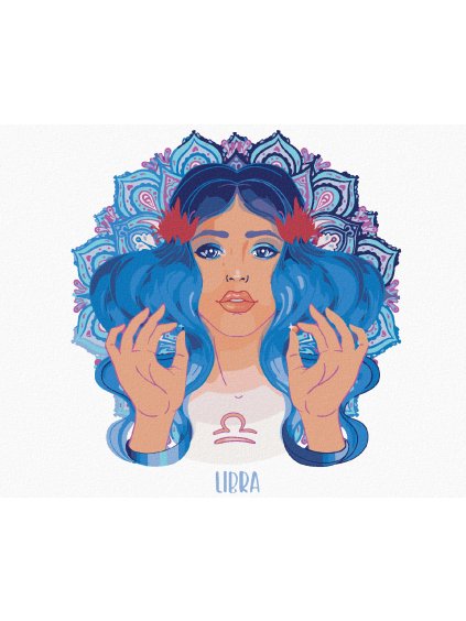 Diamantové maľovanie - ŽENA VÁHY (Rámovanie bez rámu a bez vypnutia plátna, Rozmer 40x50 cm)