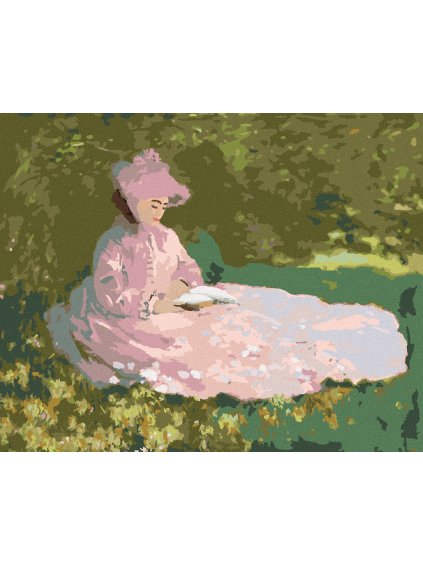 Diamantové maľovanie - JAR (CLAUDE MONET) (Rámovanie bez rámu a bez vypnutia plátna, Rozmer 40x50 cm)