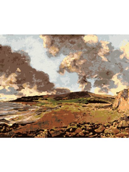 Diamantové maľovanie - WEYMOUTH BAY (JOHN CONSTABLE) (Rámovanie bez rámu a bez vypnutia plátna, Rozmer 40x50 cm)
