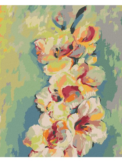 Diamantové maľovanie - ŽLTÁ GLADIOLA (Rámovanie bez rámu a bez vypnutia plátna, Rozmer 40x50 cm)