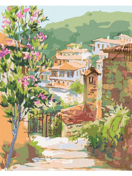 Diamantové maľovanie - CHODNÍČEK K MORI (Rámovanie bez rámu a bez vypnutia plátna, Rozmer 40x50 cm)