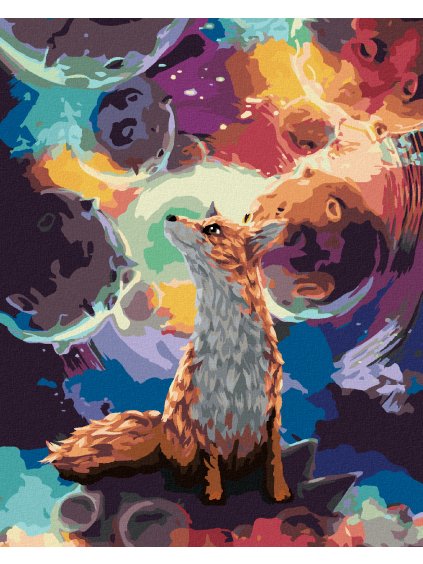 Diamantové maľovanie - MALÝ PRINC LÍŠKA (Rámovanie bez rámu a bez vypnutia plátna, Rozmer 40x50 cm)