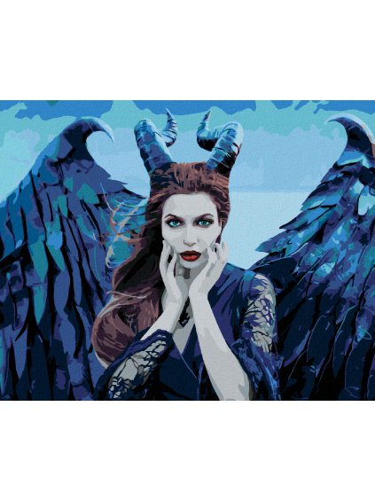 Diamantové maľovanie - ŽENA ANJEL DEMÓN (Rámovanie bez rámu a bez vypnutia plátna, Rozmer 40x50 cm)