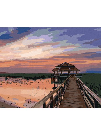 Diamantové maľovanie - THAJSKÁ KRAJINA (Rámovanie bez rámu a bez vypnutia plátna, Rozmer 40x50 cm)