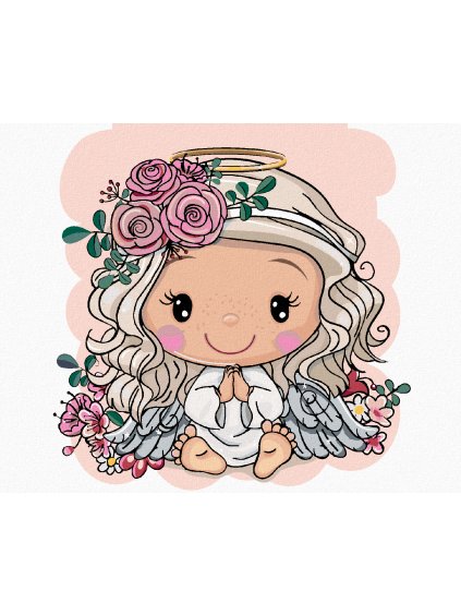 Diamantové maľovanie - DIEVČA S RUŽAMI (Rámovanie bez rámu a bez vypnutia plátna, Rozmer 40x50 cm)