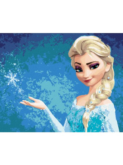 Diamantové maľovanie - ELZA (ĽADOVÉ KRÁĽOVSTVO) (Rámovanie bez rámu a bez vypnutia plátna, Rozmer 40x50 cm)