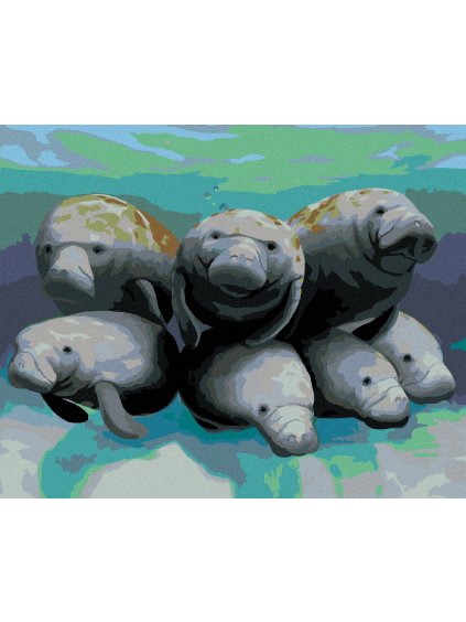 Diamantové maľovanie - SEDEM KAPUSTNIAKOV (ROBERT JOHNSON) (Rámovanie bez rámu a bez vypnutia plátna, Rozmer 40x50 cm)