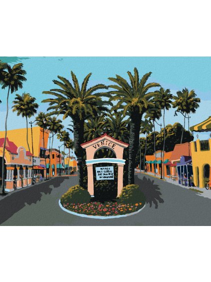 Diamantové maľovanie - BENÁTSKA ULICA (ROBERT JOHNSON) (Rámovanie bez rámu a bez vypnutia plátna, Rozmer 40x50 cm)