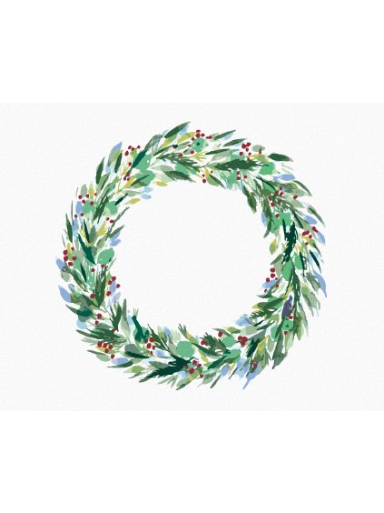 Diamantové maľovanie - VENIEC ZO ZIMNEJ ZELENE (ALEXANDRIA GILBERT) (Rámovanie bez rámu a bez vypnutia plátna, Rozmer 40x50 cm)