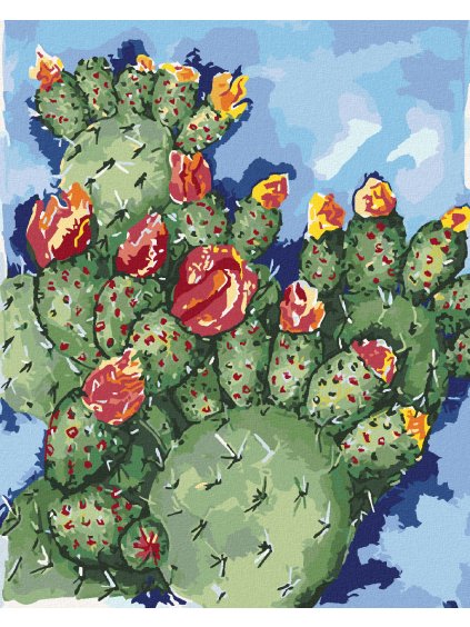 Diamantové maľovanie - KAKTUS (ALEXANDRIA GILBERT) (Rámovanie bez rámu a bez vypnutia plátna, Rozmer 40x50 cm)