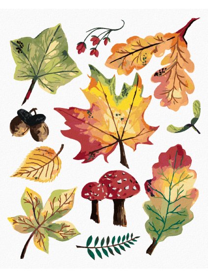 Diamantové maľovanie - JESENNÉ LÍSTIE (ALEXANDRIA GILBERT) (Rámovanie bez rámu a bez vypnutia plátna, Rozmer 40x50 cm)