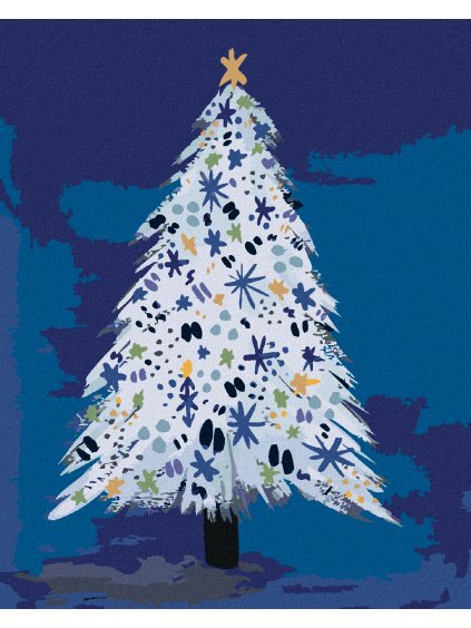 Diamantové maľovanie - VIANOČNÝ STROM (ALEXANDRIA GILBERT) (Rámovanie bez rámu a bez vypnutia plátna, Rozmer 40x50 cm)