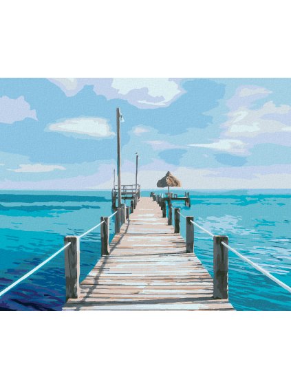 Diamantové maľovanie - MOLO A MORE (TED DAVIS) (Rámovanie bez rámu a bez vypnutia plátna, Rozmer 40x50 cm)