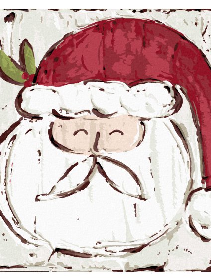 Diamantové maľovanie - SANTA (HALEY BUSH) (Rámovanie bez rámu a bez vypnutia plátna, Rozmer 40x50 cm)