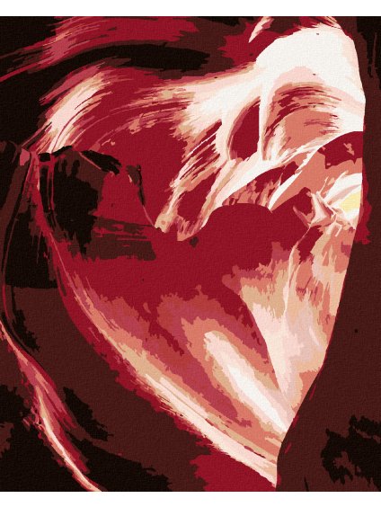 Diamantové maľovanie - SRDCE V KAŇONE (TED DAVIS) (Rámovanie bez rámu a bez vypnutia plátna, Rozmer 40x50 cm)