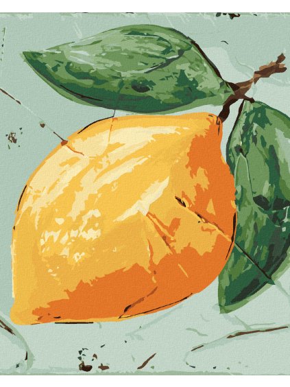 Diamantové maľovanie - CITRÓN II (HALEY BUSH) (Rámovanie bez rámu a bez vypnutia plátna, Rozmer 40x50 cm)