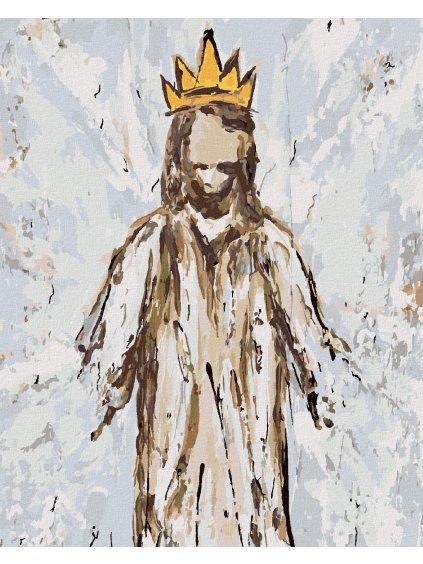 Diamantové maľovanie - JEŽIŠ (HALEY BUSH) (Rámovanie bez rámu a bez vypnutia plátna, Rozmer 40x50 cm)