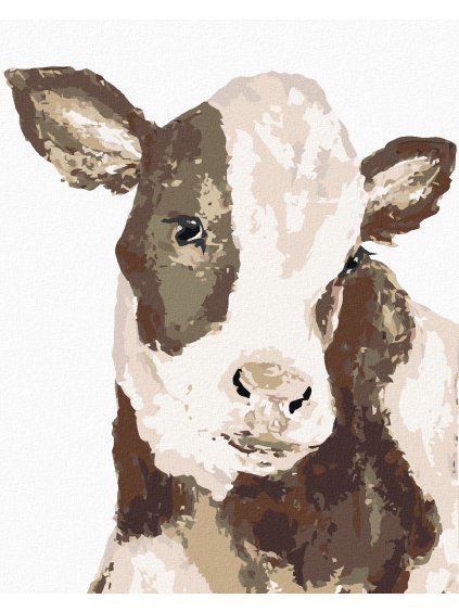 Diamantové maľovanie - ČIERNOBIELA KRAVA (HALEY BUSH) (Rámovanie bez rámu a bez vypnutia plátna, Rozmer 40x50 cm)